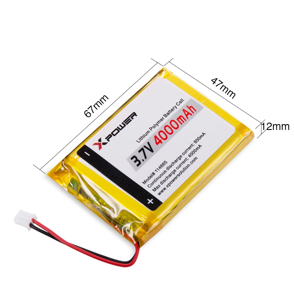 Rechargeable Lithium Polymer Battery 3.7v With 4000mah For Consumer Electronics