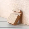 Soporte para teléfono cuadrado pequeño de madera de haya 4,2*5,8*1,5 cm