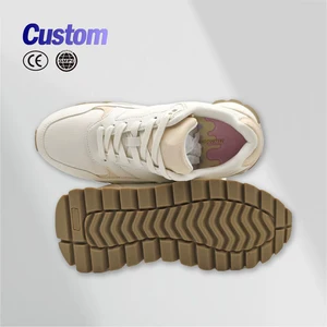 Women's Casual Sports Daily Walking Platform Black Sneaker Wholesale Breathable Mesh Upper Lace-Up Cushioning Waterproof Shoes