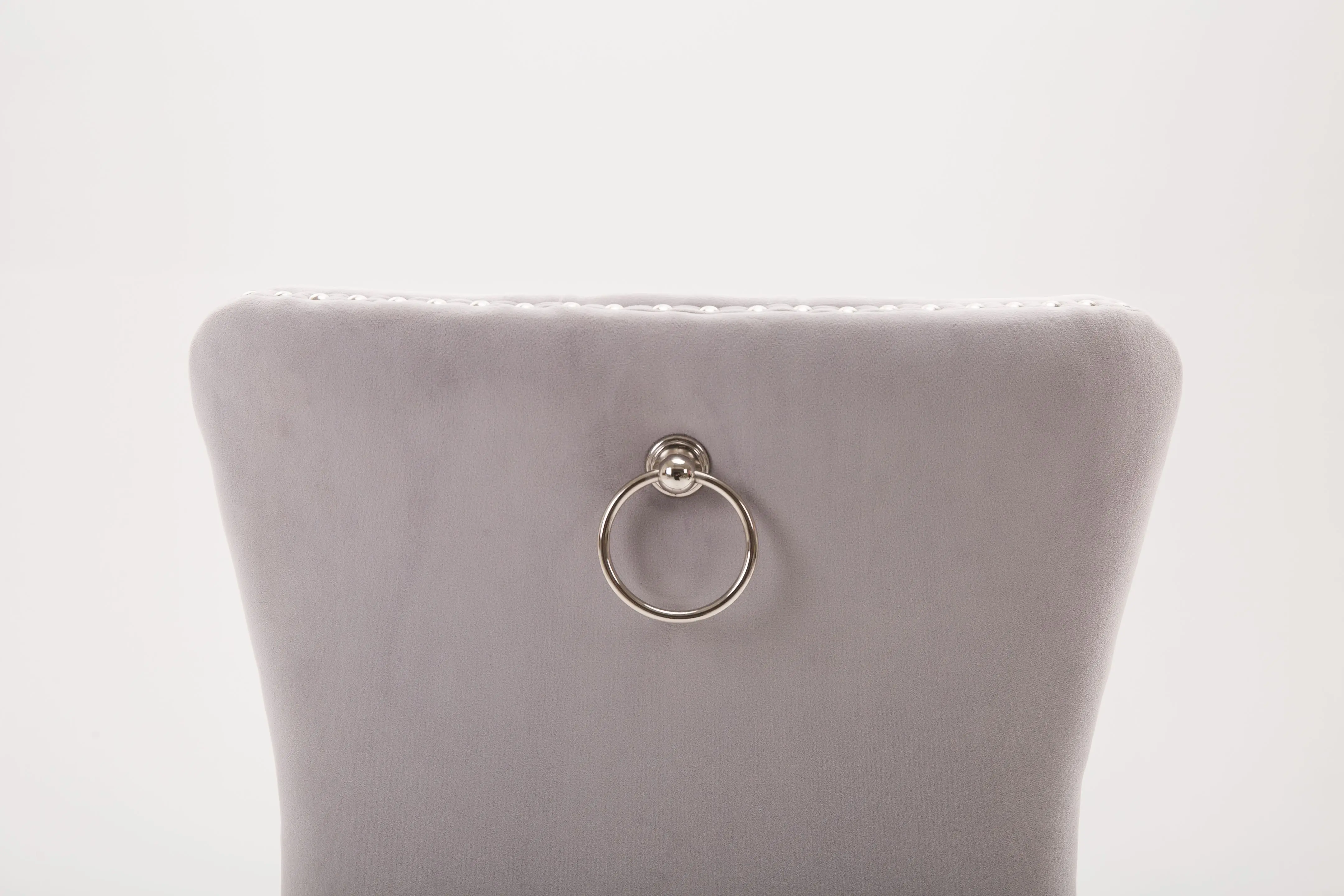 Modern Dining Room Set Furniture Upholstered Linen Fabric High Back Dining Table Chair manufacture