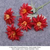Crisantemos rojos de 5 tallos