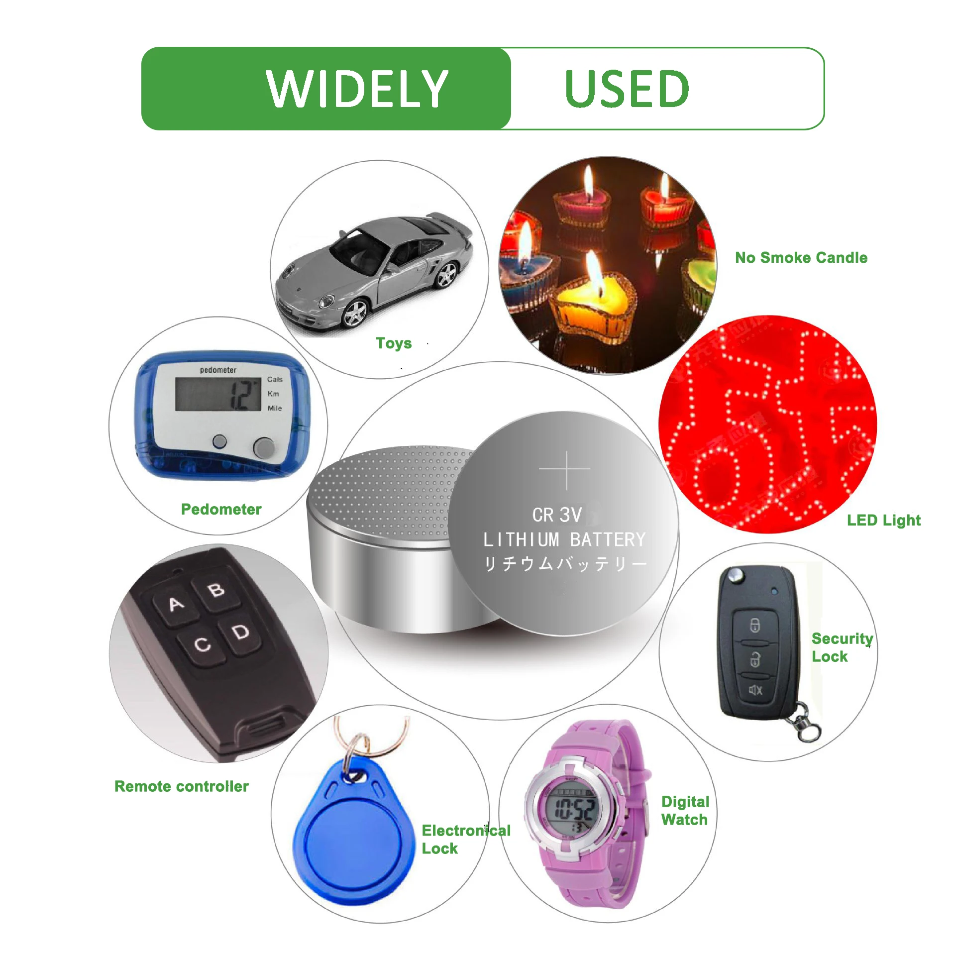 OEM Rechargeable 3V 55mAh Lithium VL2330 Battery with Solder Tabs Vl2330 Button Coin Cell for Remote Control