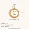 White crescent pendant-