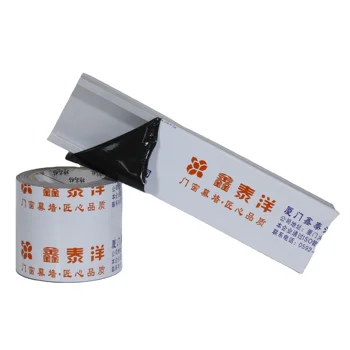 Customized size logo black & white color raw material soft protective surface printing pe film