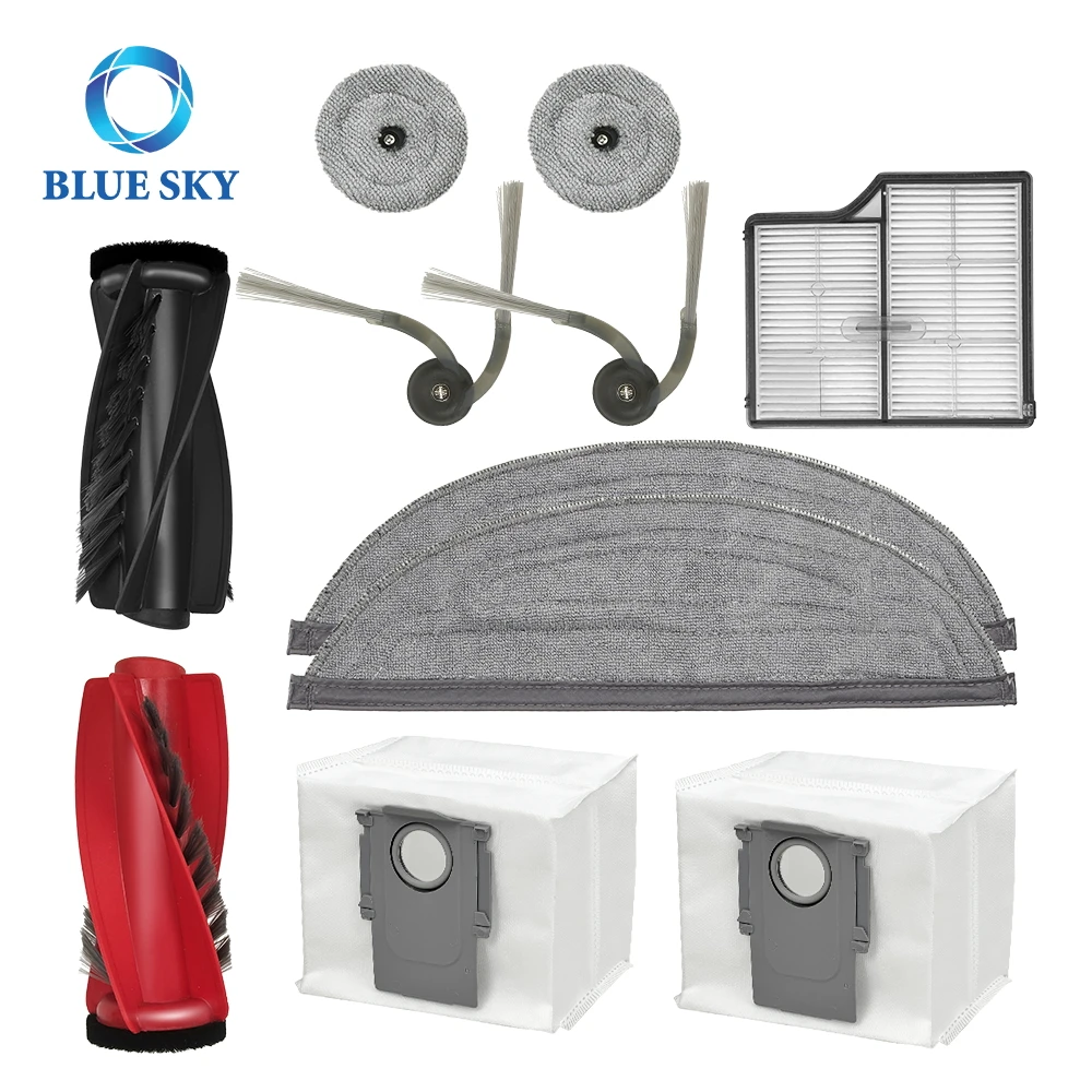 BUXEBUX 26-Piece Replacement Kit For Roborock Saros 10R Robot Vacuum - Includes Brushes, Filters, Mop Pads & More