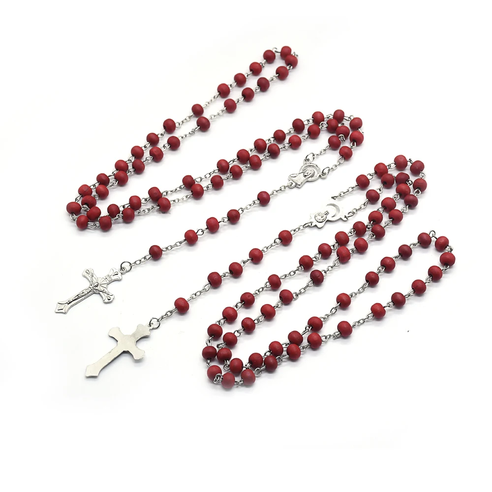 Perfume Wood Rosary Necklace Catholicism Gift Religious Rosaries Prayer ...