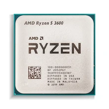 AMD R yzen 5 3600 R5 3600 Six-Core Twelve-Thread 3.6 GHz Processor 7NM 65W L3=32M Socket AM4 CPUs for desktop computer