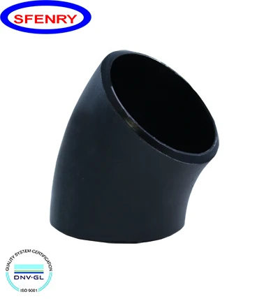 
Бесшовная углеродистая сталь Sfenry A234 WPB, длинный радиус, короткий радиус, 45 градусов, колено 