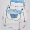 Cuvette de toilette en alliage d'aluminium bleu