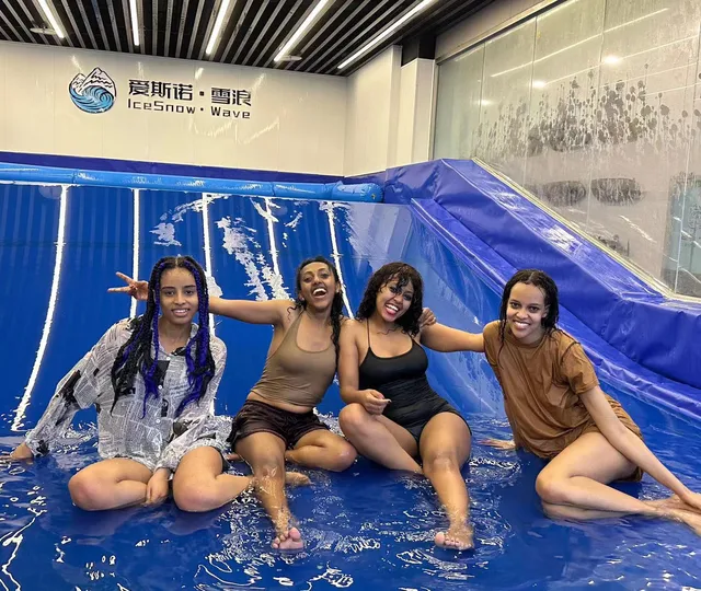The Most PopularSurfing Simulator Machine ASNL-1002 Single Track Professional Edition Indoor Surf Machine One lane Surfer
