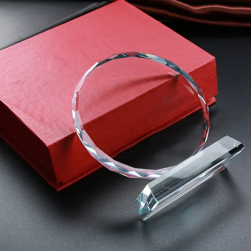 Custom Lettering Creative Crystal Trophy Award Ceremony Souvenir Crystal Trophy