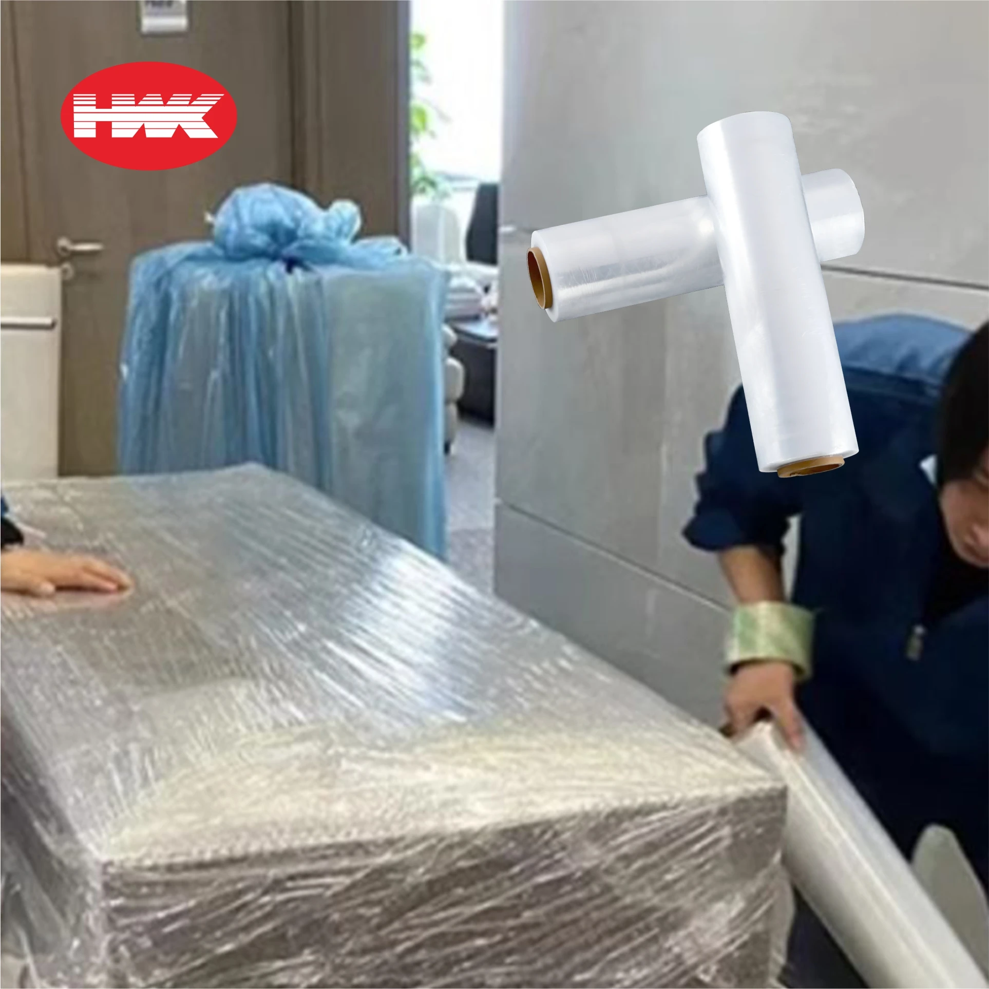 HWK Factory Custom Stretch Film Roll Premium Transparent Packaging Film for Automatic Packaging Machines