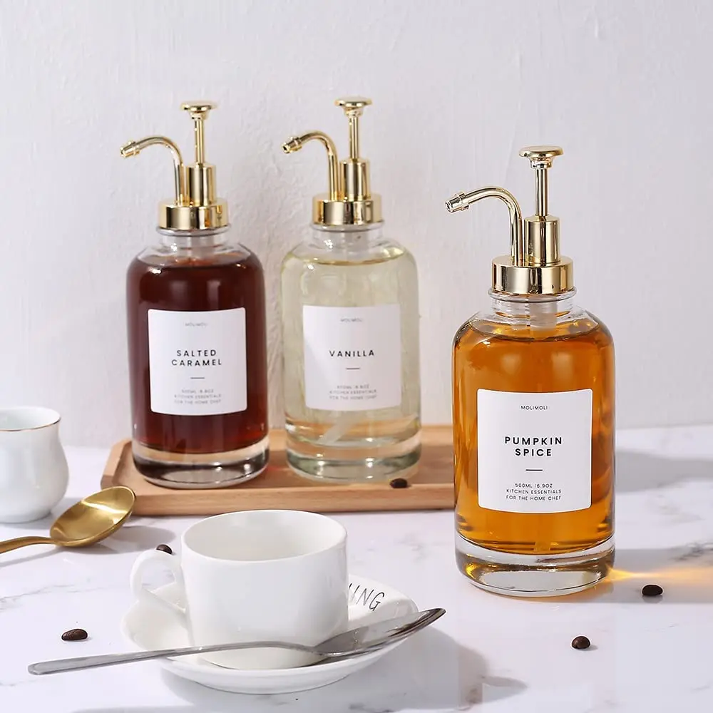 500ml/16.9 Oz Mouthwash Dispenser For Bathroom With Mouthwash Cups