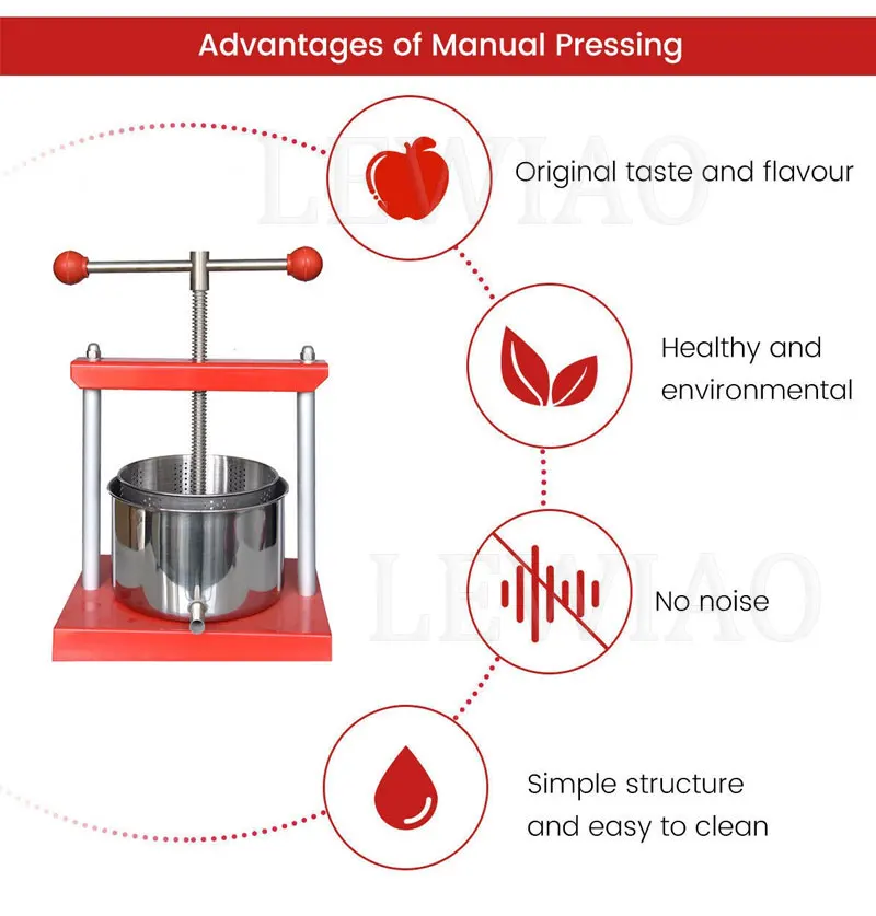 Pressa Per Frutta Da 6l Con Strofinaccio Pressa Per Mosto, Vino E Sidro - Foto 9