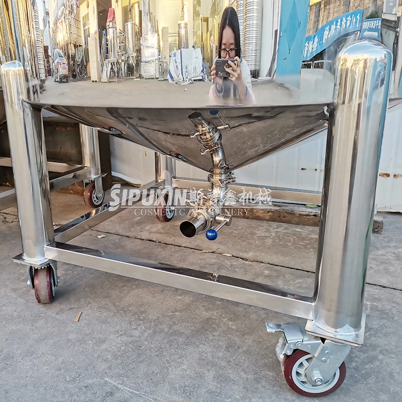 Подвижный герметичный резервуар для жидкости из нержавеющей стали 1T