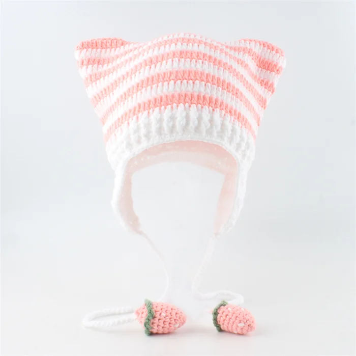 帽子 andwang Fluffy cat knit hat DSC04753_974be857-7770-40d7-