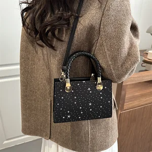 Luxury Handheld Small Square Bag Summer New Simple Fashion Shoulder Bag High End Niche Crossbody Bag High Quality Material