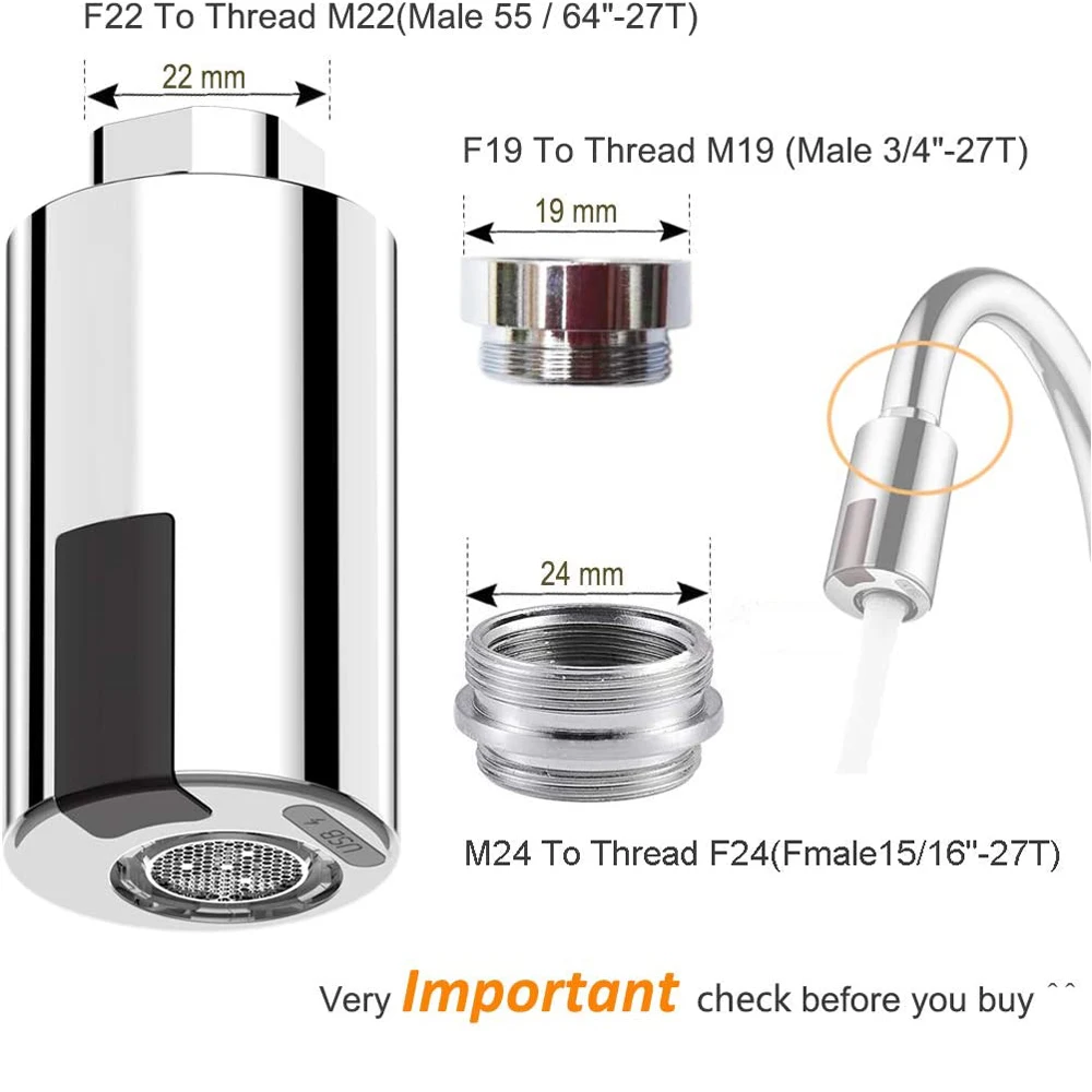 Touchless Faucet Adaptor For Kitchen Sink Sensor Faucet For Bathroom