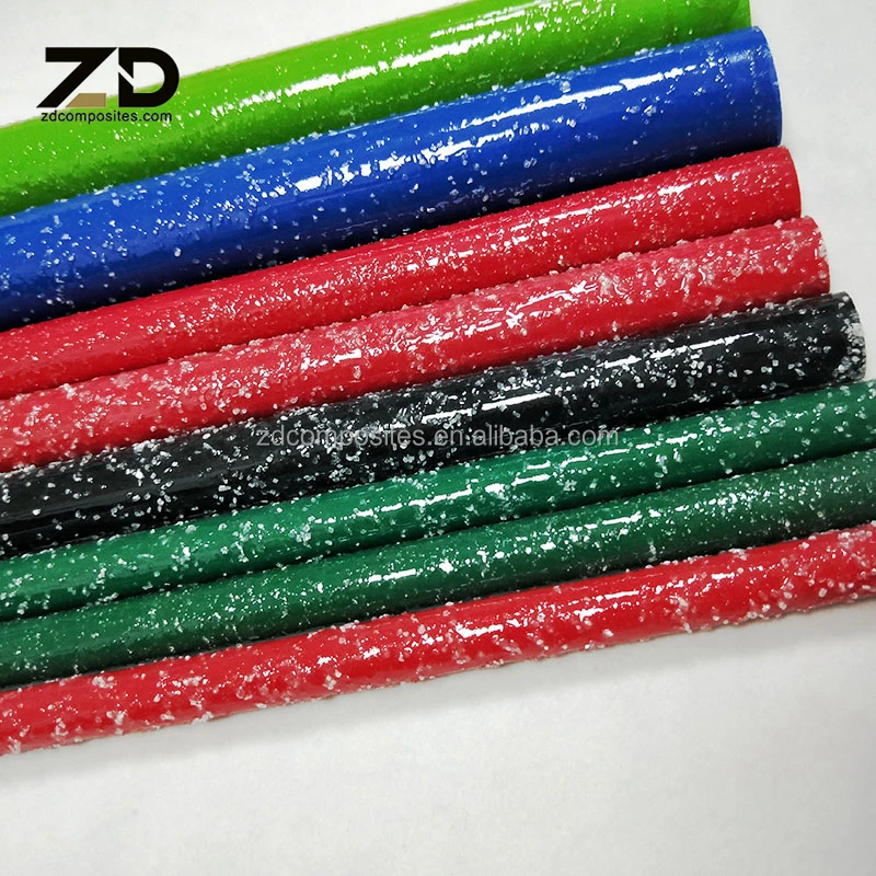 Customized 5mm 6mm 7mm 8mm Epoxy/Vinyl Resin GFRP Pultrusion Solid Fiberglass Stake for Agriculture Stake manufacture