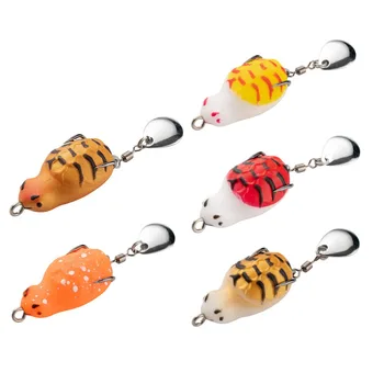 Cheery Wholesale Thai Frog Bait Mini 3cm 4.7g High Bionic Soft Bait Frog Fishing Lure Double Hook Floating Lures Fishing Lure – Soft Lure – view 2