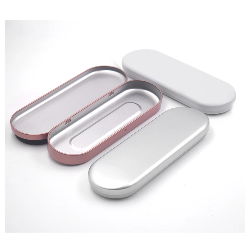 Прямоугольная цветная печать розовое золото Оловянная канцелярия карандаш