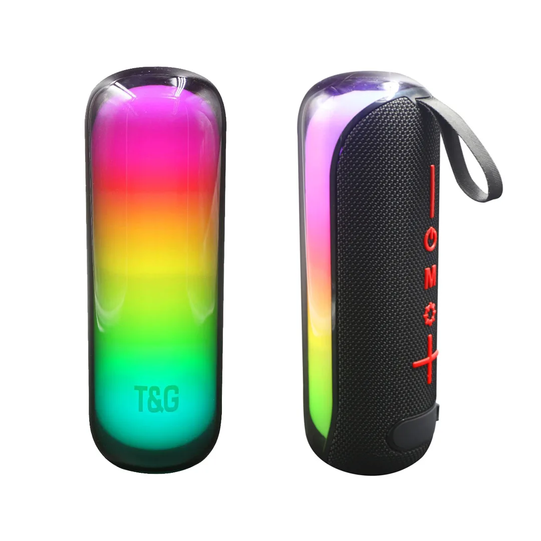Tg-384 Mini Portable Bluetooth Speaker With Led Lights & Deep Bass
