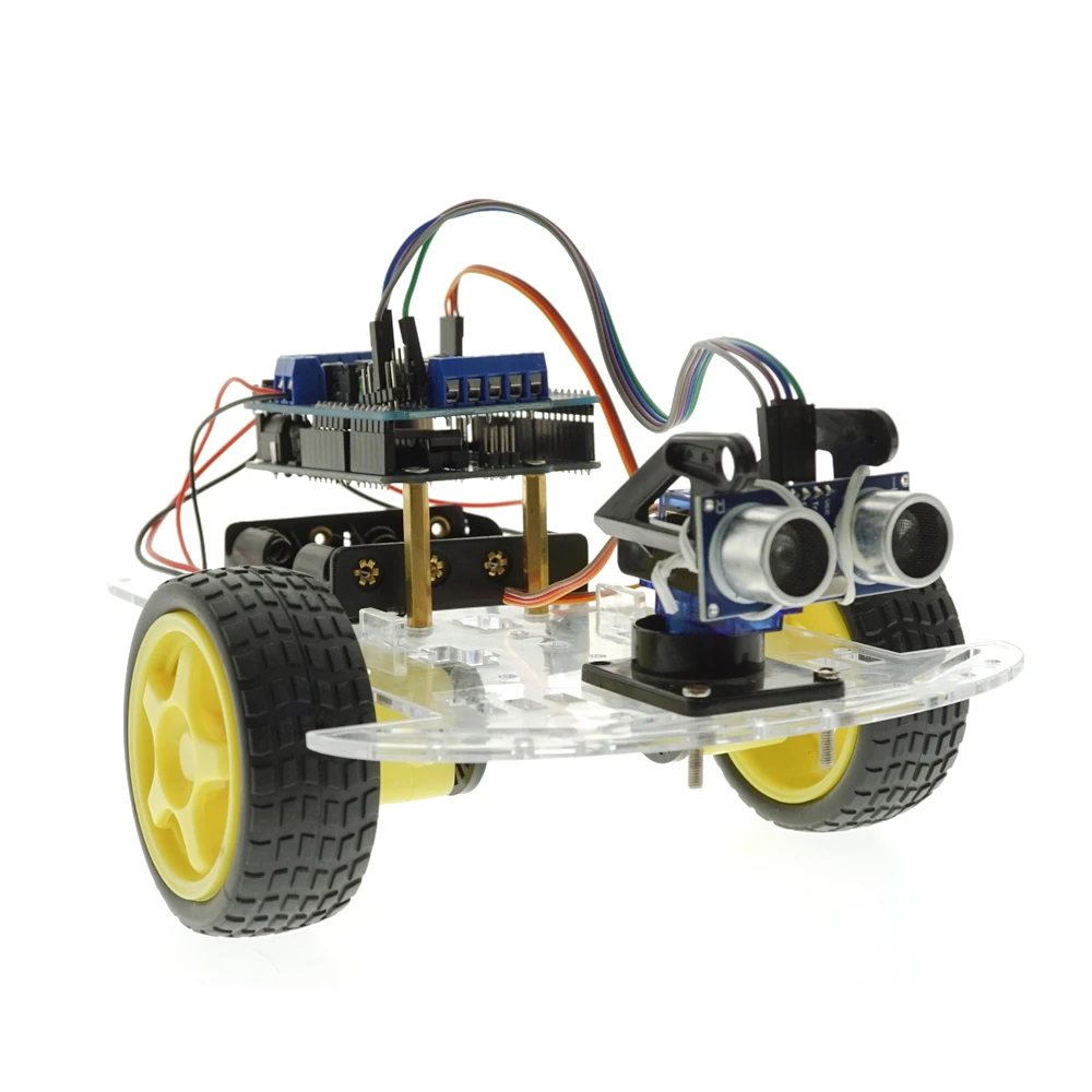 2wd obstacle avoiding robot