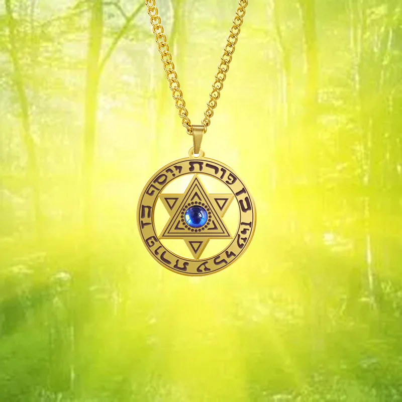 COLLANA UOMO ACCIAIO NERO ANGELO CUSTODE | SAGA GIOIELLI