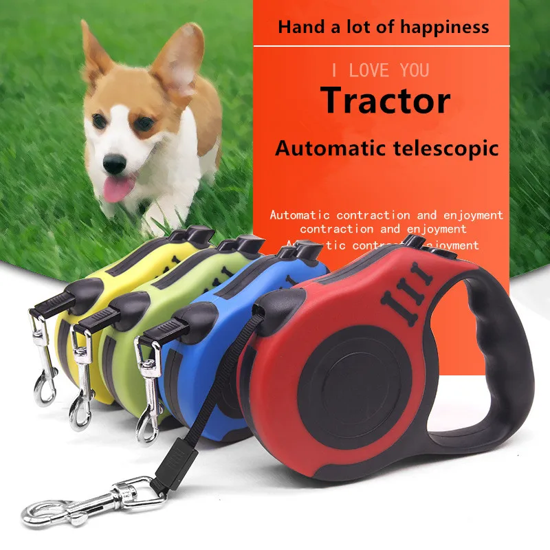Wholesale Factory Custom Traction Device Retractable Dog Walking Training Leash Medium and Small Dog Leashes Automatic Pet Leash