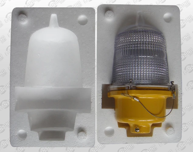 DL10S устойчивая горящая красная Одиночная авиационная обструкция света низкая интенсивность светодиодная лампа огни обструкции