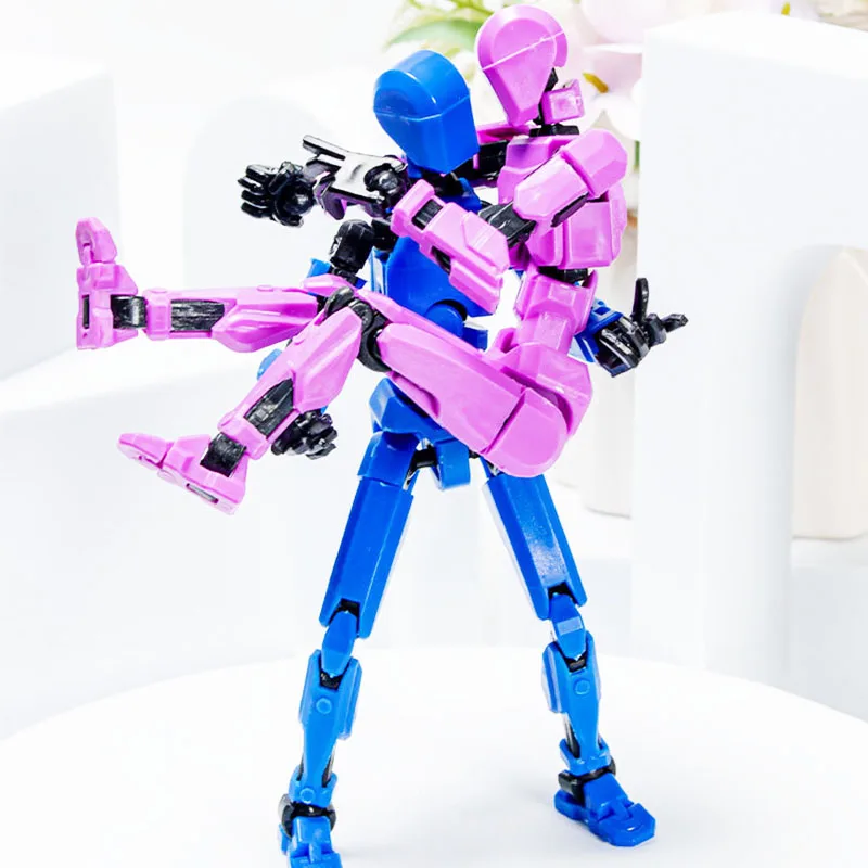 Custom Size Color Office Desktop Articulated Figure Toy Multi Joint Action Figure 3d Printed Creative Kids Mini Toys
