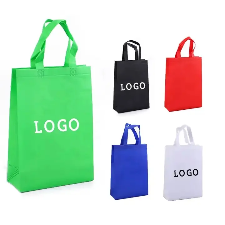 Wholesale Cheap Tote Bags Custom Printed Grocery Promotional Recyclable