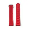 red + silver buckle