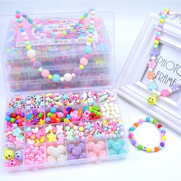 Hot Sale Diy Handmade Beaded Children's Toy Creative Loose Spacer Beads ...