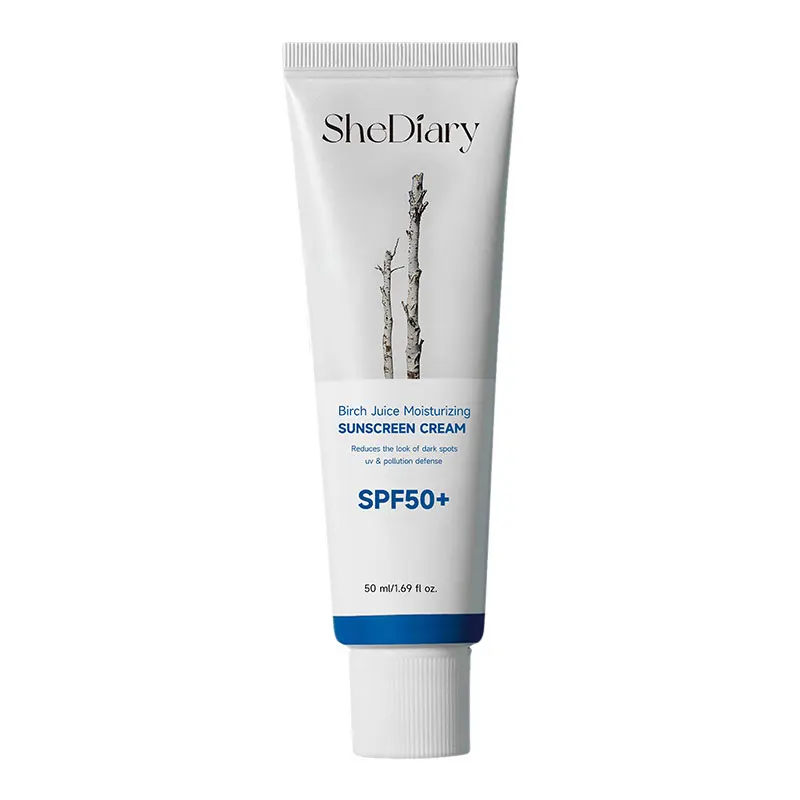 SheDiary-protector solar hidratante con jugo de abedul, 30ml, bloqueador solar sin aceite, loción en crema protectora solar francesa japonesa