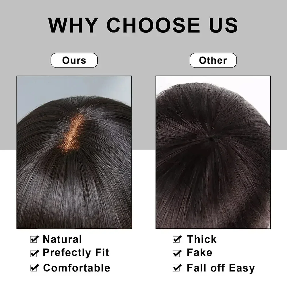 Peluca de cabello humano ondulado de 30 pulgadas con flequillo, estilo bob brasileño de cabello negro con flequillo, encaje 3x1, parte en T, densidad 180._voghion.com