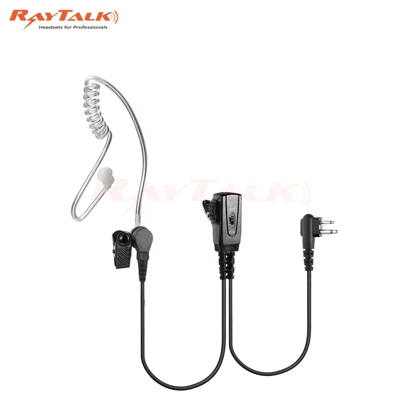 Medium duty 1-wire surveillance kit with acoustic tube earphone