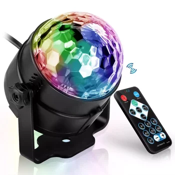 led disco colorful KTV bar rotating stage light flash USB laser magic ball