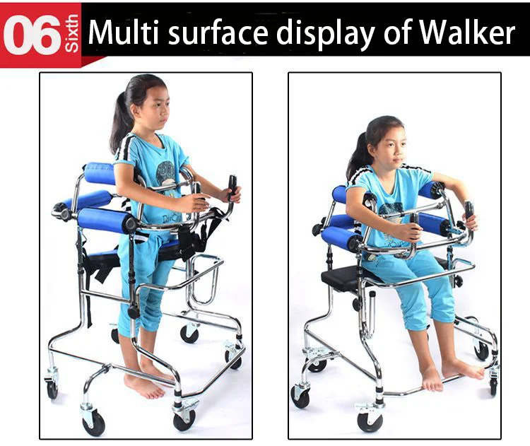 Hot sale wholesale walking aids and stainless steel folding children walker