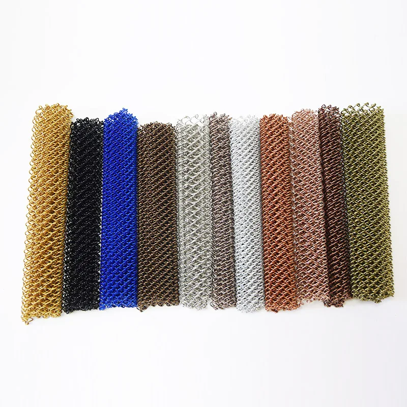 Decorative Wire Mesh Dia 1mm Aluminum Chain Link Mesh Curtain Screen ...