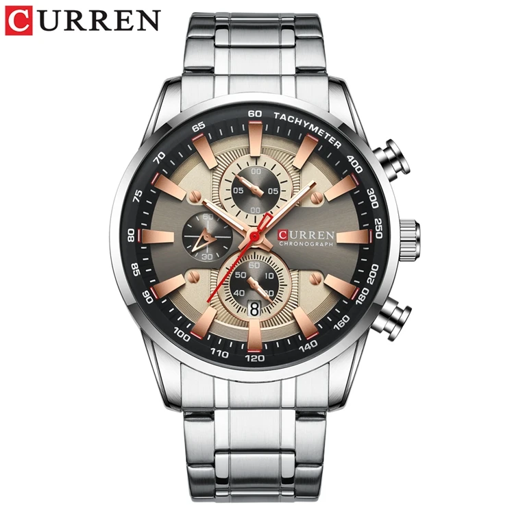 Ice Watch Chronograph Steel Curren 8351 Top Sale Stainless Steel