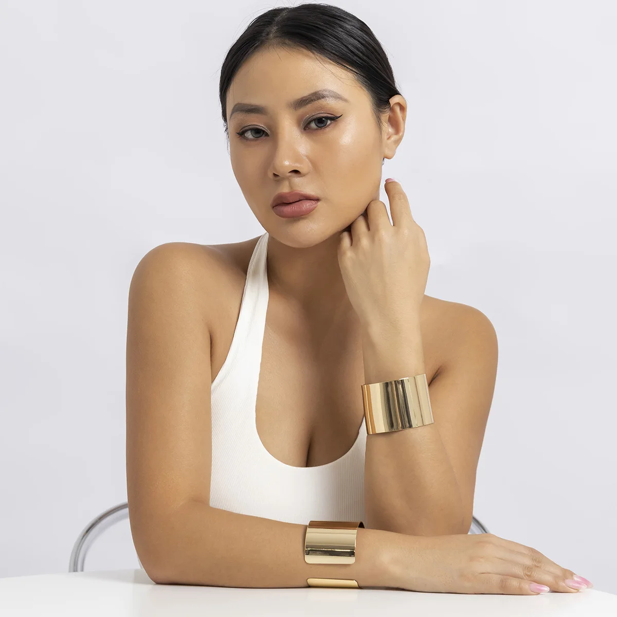 アクセサリー VTG RLM GOLD WAVY SV925 Bangle Random Wood Bangle Gold Medal | 札幌のシルバーアクセサリー