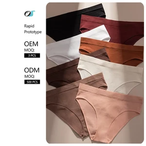 Wholesale ODM/OEM Women's Sexy Seamless G-String Thong Panties Low-Rise T-Back Bikini Underwear Solid Customizable ODM/OEM