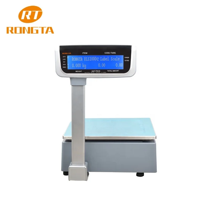 RONGTA RLS1000 Retail Barcode Label Printing Scale Price Computing for Butcher Shop Factory  Electronic