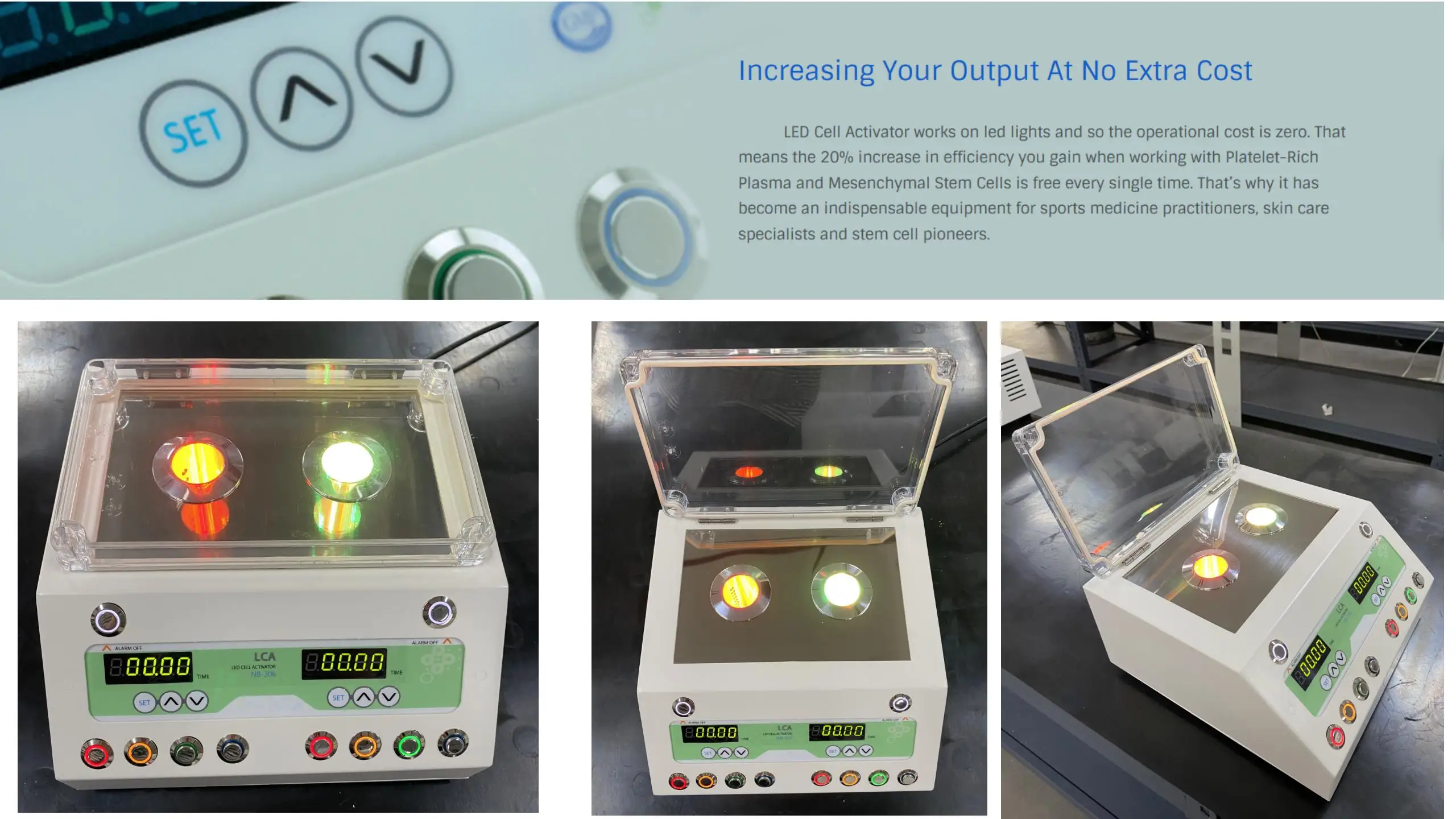 IPRP and Stem Cells Adipose SVF LED CELL ACTIVATOR Machine
