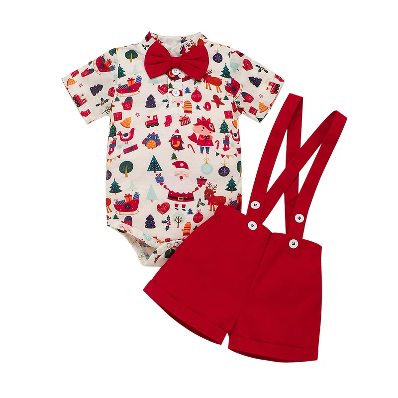 2021 Baby Christmas Outfits My First Christmas 0-18m Baby Boys Christmas  Outfit Kbcs-002 - Buy Baby Boys Christmas Outfit,Christmas Shirt+suspenders  Strap Pants Set Baby Boys Christmas Outfit,Children Summer Outwear Short  Sleeve Cotton