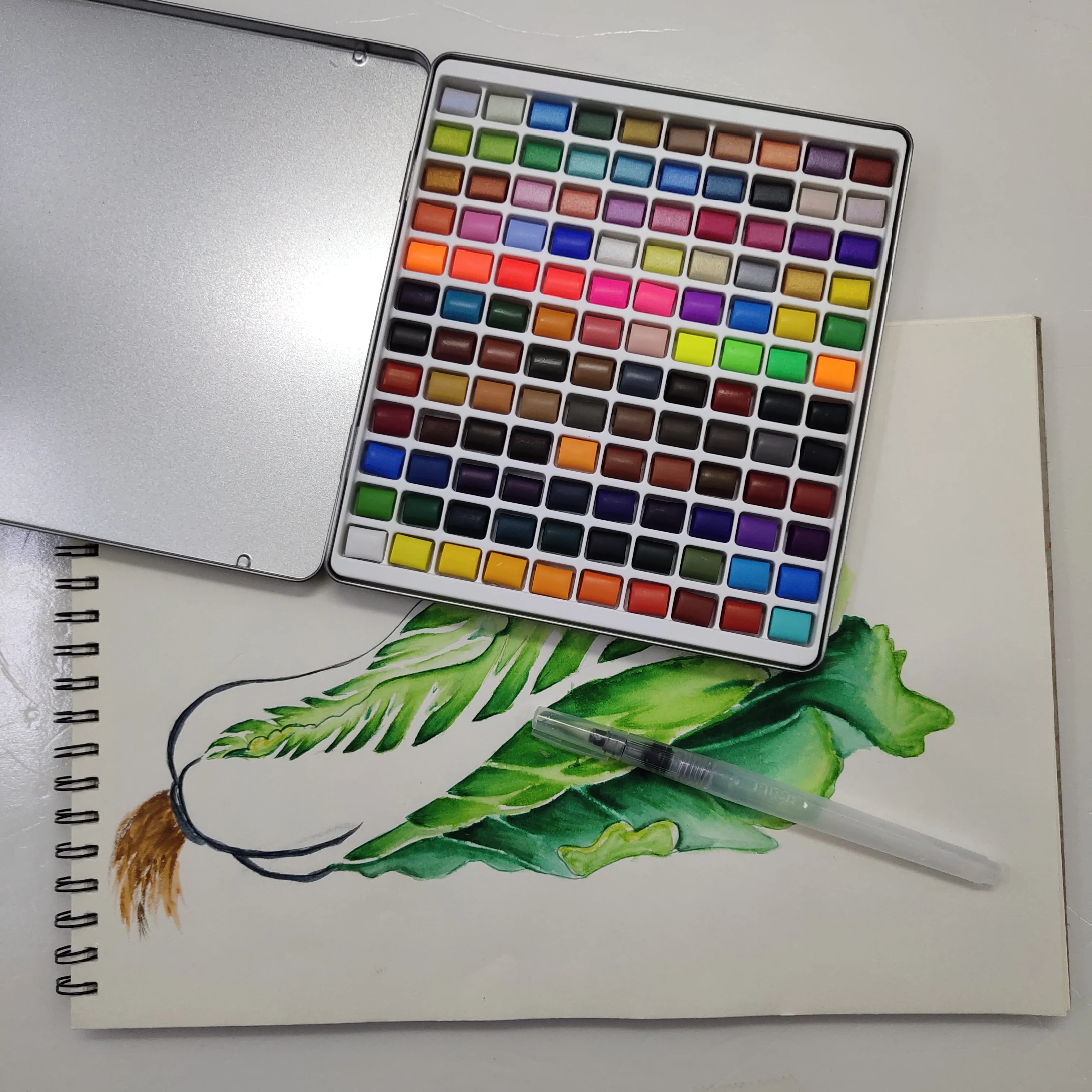 Индивидуальная Акварельная краска 120 набор акварельных красок для художников