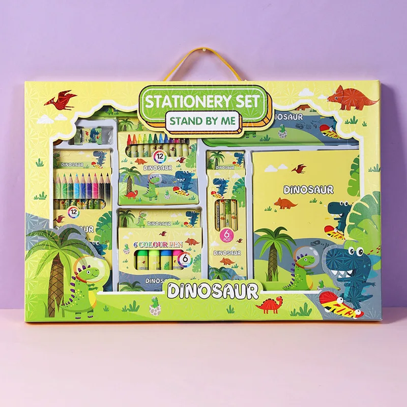 Wholesale cartoon cute animal kids students gifts school items stationery set