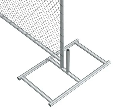 Temporary Chain Link Fence Panel 6 Ft X 12 Ft With 2-3/8" X 12.5 Gauge ...