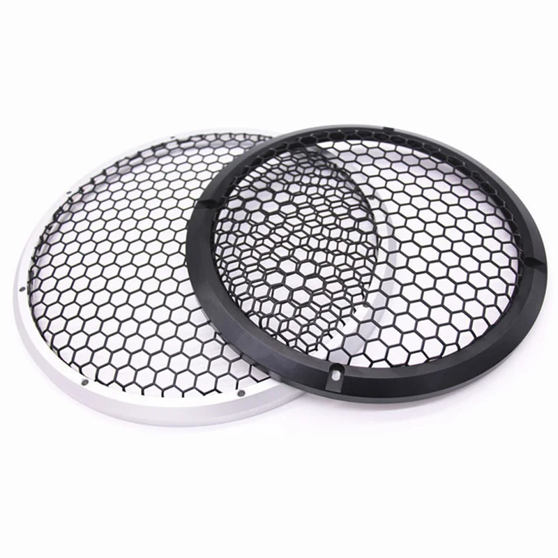 Copertura Per Griglie Per Altoparlanti In Rete Per Auto 12 Pollici Copertura Per Altoparlante In Rete Protettiva Per Altoparlante Per Auto Griglia Nera Di Carbonio Accessorio Per - Foto 8